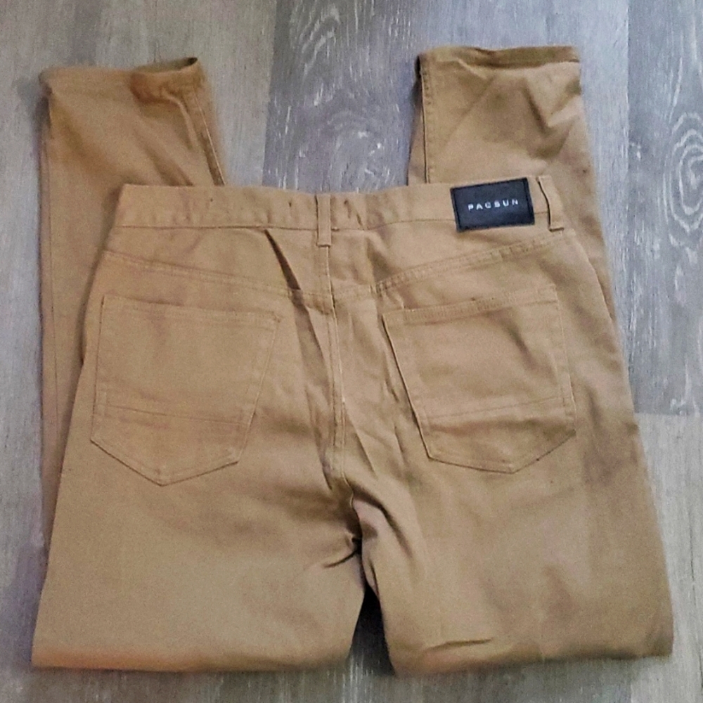 Never worn pacsun tan jeans size 32